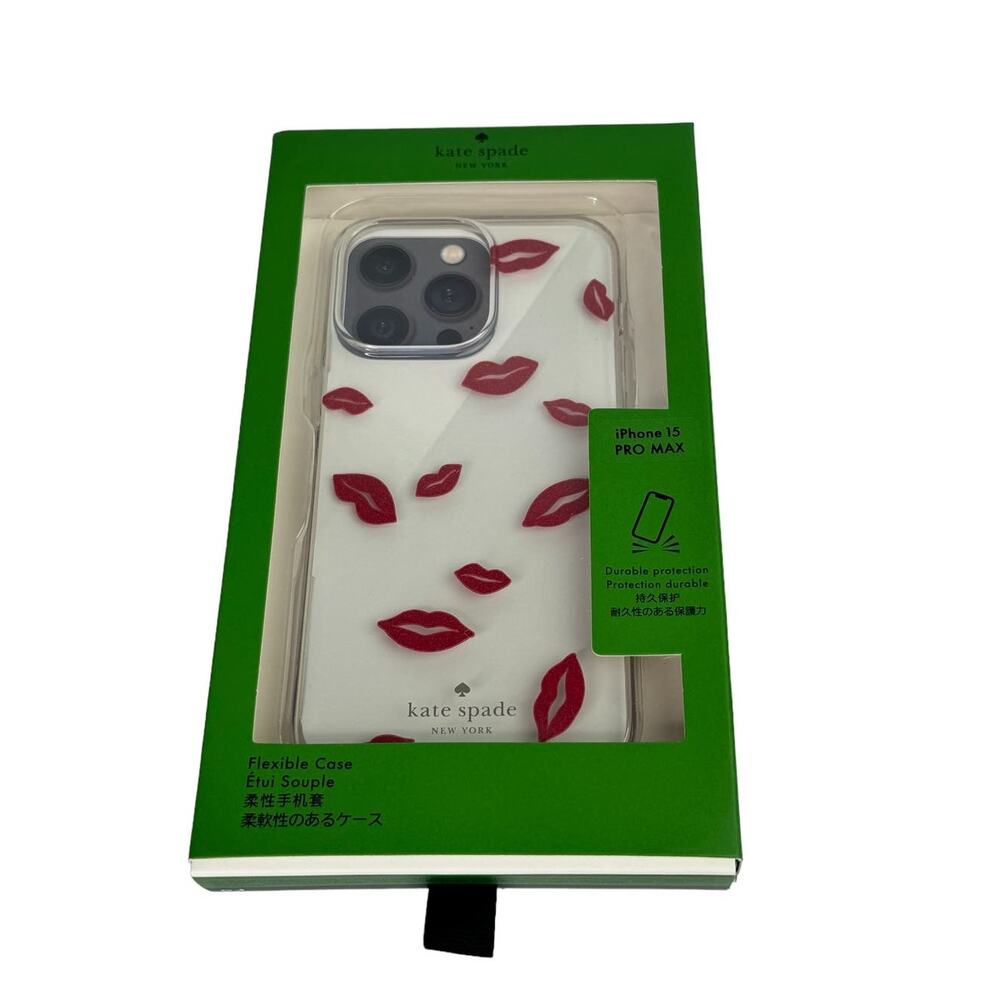 Kate Spade Lip Toss Printed iPhone 15 Pro MAX Case